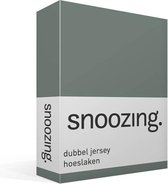 Snoozing Dubbel Jersey - Hoeslaken - Lits-jumeaux - 190x220 cm - Groen