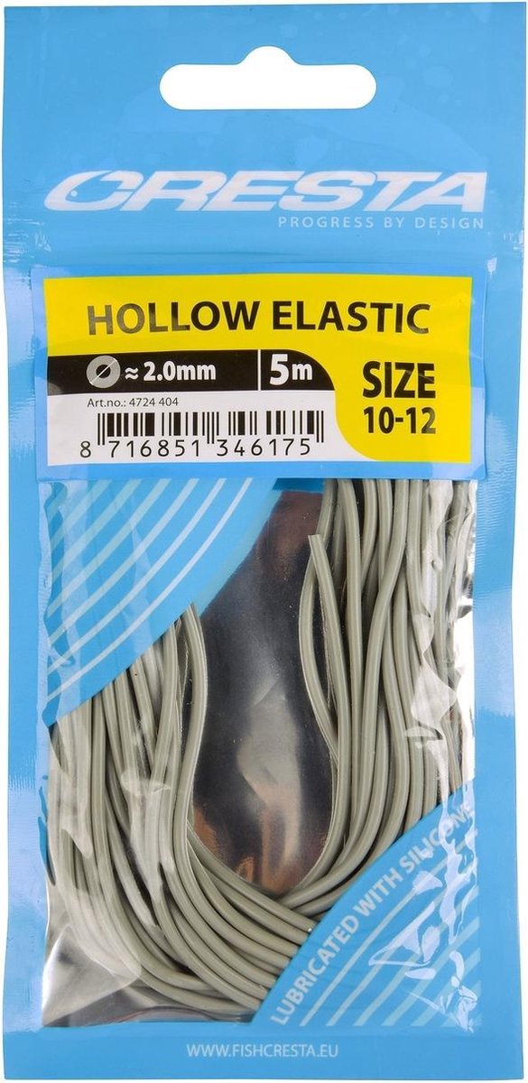 Cresta Hollow Elastic - 1.8mm - 5.00m - Hunter Green - Donkergroen van Cresta — afbeelding 3