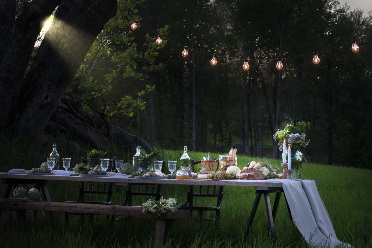 Konstsmide Decoratie lichtsnoer - 10 peer lampjes/bollampjes - warm wit/extra warm wit - 4,5 meter - tuinverlichting - kerstverlichting – foto 4