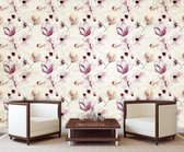 Flowers Pattern Pink Photo Wallcovering