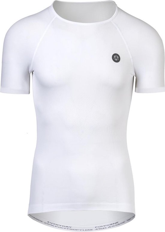 AGU Everyday Thermoshirt Chemise de cyclisme unisexe à manches courtes Essential - Taille XS - Blanc