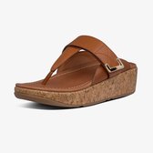 Fitflop™ Vrouwen  80005056 /  Teenslipper - Remi Toe-Thongs  - Cognac - Maat 39