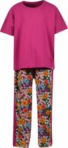 Woody pyjama meisjes - roze - 201-2-YPA-S/467 - maat 164