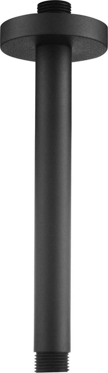 Ben Round Plafond douchearm 15cm Gestructureerd Zwart