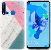 BackCover Marble Glitter voor Huawei P20 Lite 2019 Grijs