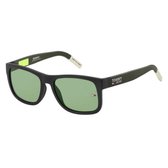 Tommy Hilfiger Jeans Matt Black Green Zonnebril  - Groen