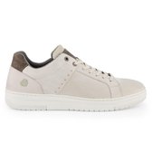 NoGRZ J.F.Ludwig - Leren heren sneaker - Wit - Maat 46