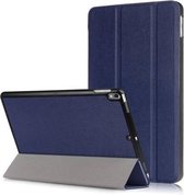 iPad Pro 10.5 2017 Tri-Fold Book Case Donker Blauw