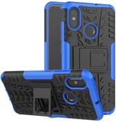 Schokbestendige Back Cover - Xiaomi Mi 8 - Blauw