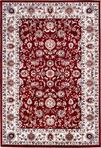 Klassiek laagpolig vloerkleed Isfahan - Rood - 80x150 cm