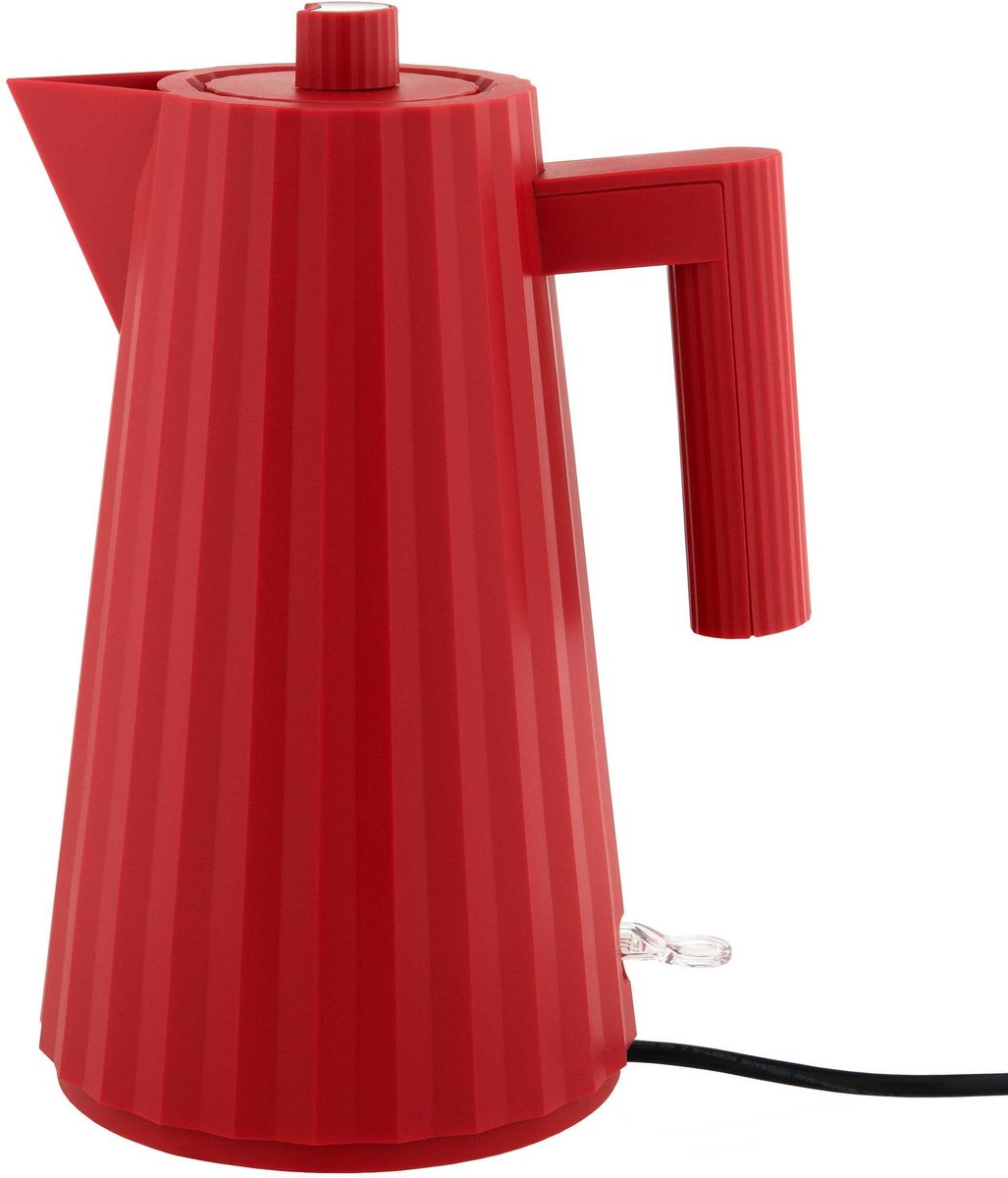 Alessi Plisse Electrische Waterkoker rood