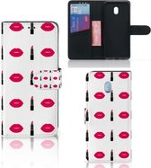 Portefeuille Xiaomi Redmi 8A Flip Housse Étui Lipstick Kiss