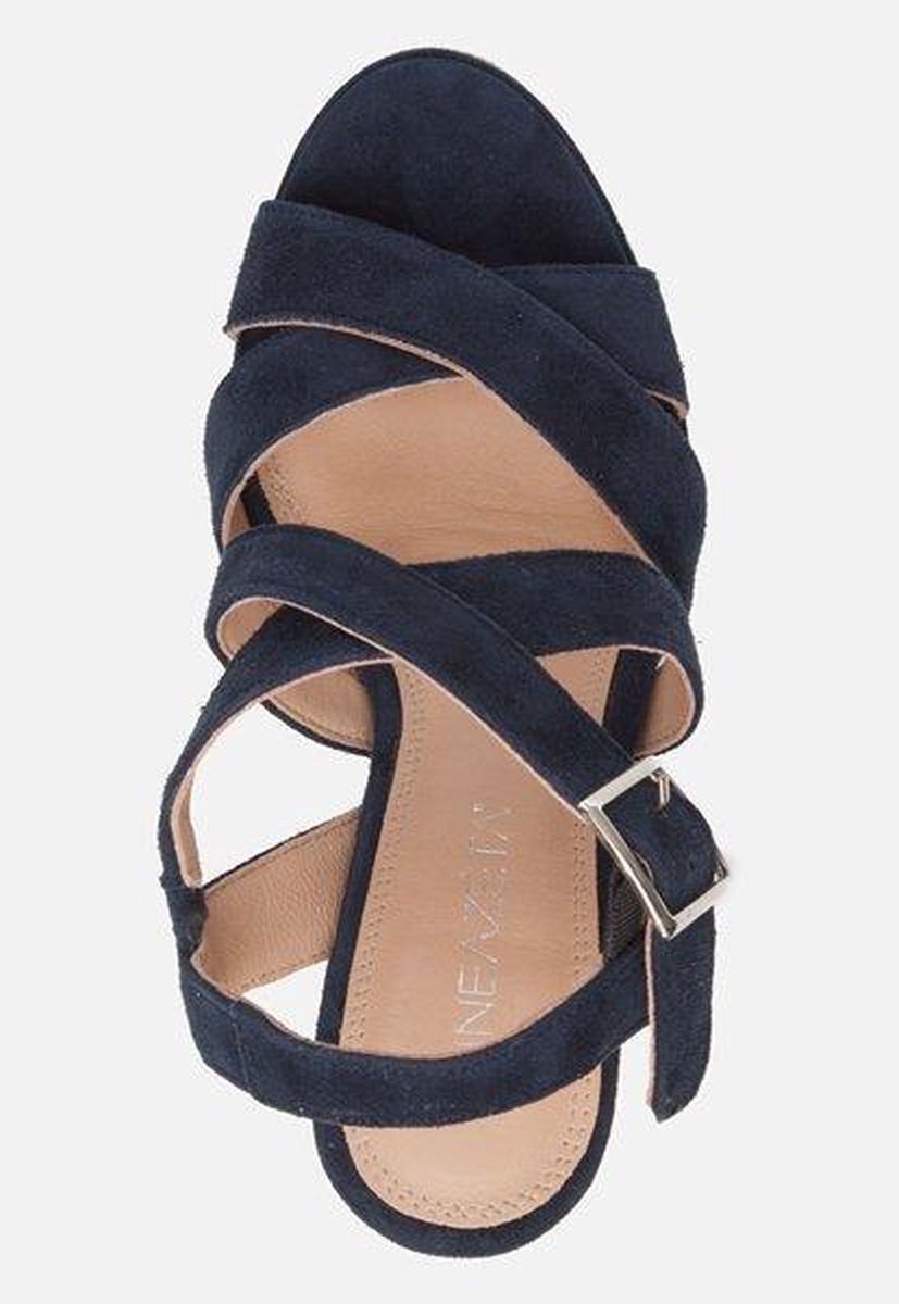Linea Zeta Sandalen met hak blauw - Maat 38 | bol.com