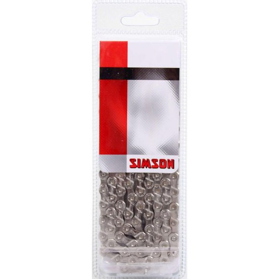 Chaîne Simson 9 vitesses IG / EXA 116 maillons Taille 1 1/2 "X5/ 64" Argent