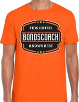 Oranje / Holland supporter bondscoach t-shirt oranje voor heren L