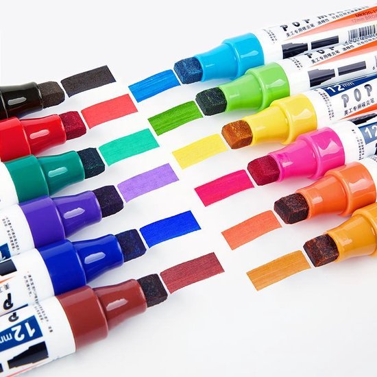 4artz® permanent markers kleuren 12 mm brede stift op alcohol basis