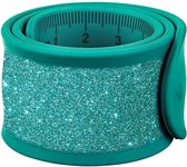 Moses Klaparmband Glitters Liniaal Junior 30 Cm Turquoise