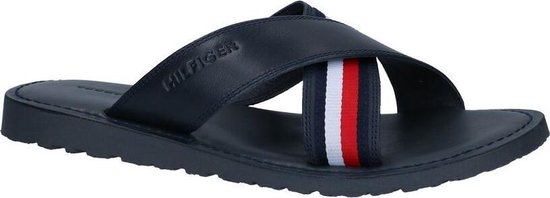 Donkerblauwe Slippers Tommy Hilfiger Criss Cross Heren 42 | bol.com
