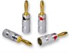 Nakamichi Banaanstekker 8 stuks - Hoge kwaliteit banaanstekkers / luidspreker stekker 4 mm - 24k verguld