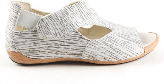Waldlaufer 342004 H - Volwassenen Sandalen met hakDames Sandalen - Kleur:  Wit/beige - | bol.com
