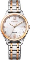 Citizen Elegance Horloge - Citizen dames horloge - Bicolor Rosé - diameter 32 mm - roestvrij staal