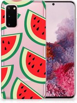 Geschikt voor Samsung Galaxy S20 Siliconen Case Watermelons