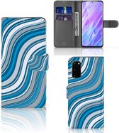 Housse pour Samsung Galaxy S20 Coque Vagues Bleues
