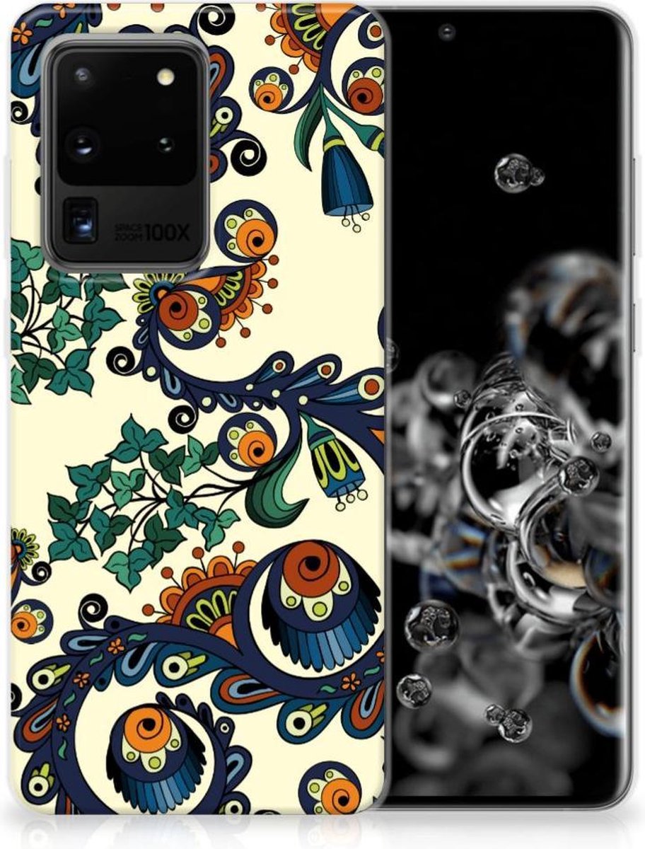 Siliconen Hoesje Samsung Galaxy S20 Ultra Barok Flower
