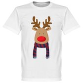 Reindeer Supporter T-Shirt - Rood/Blauw - XL