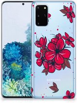 Back Cover Geschikt voor Samsung S20 Plus TPU Siliconen Hoesje Blossom Rood