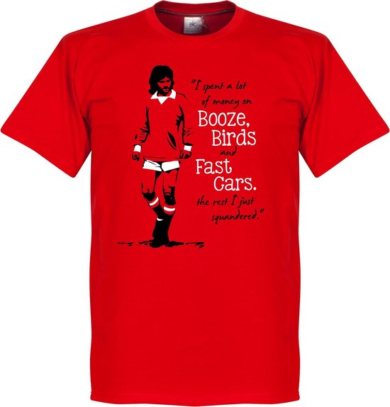 George Best T-Shirt - Rood - L
