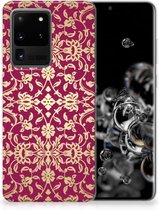 Samsung Galaxy S20 Ultra Siliconen Hoesje Barok Pink
