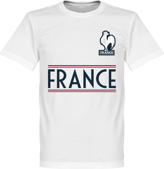 Frankrijk Team T-Shirt - Wit - XS