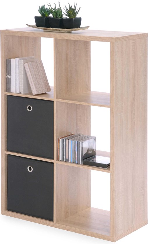 Finori - Vakkenkast / Roomdivider - Bruin - 73x33x107 cm