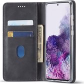 Samsung Galaxy A71 Hoesje Wallet Bookcase Kunstleer Zwart