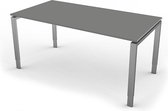 Eettafel Beta 160cm grijs hoogte verstelbaar