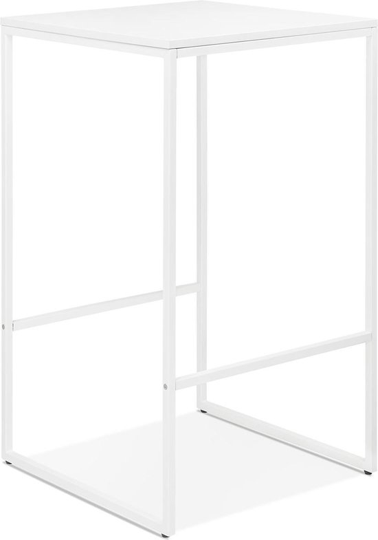 Bartafel Visby met 3 planken 70x70x110 cm wit