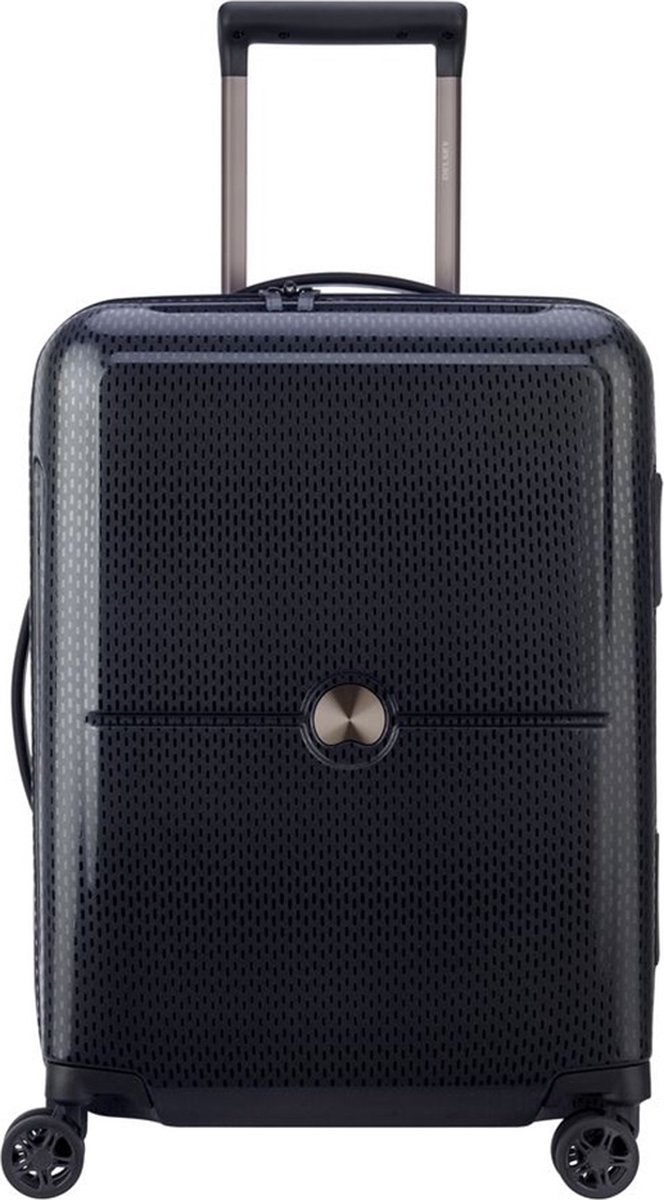 Delsey Turenne Slim 4 Handbagage koffer 55 cm - Zwart