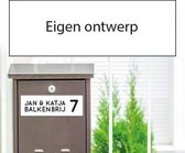 Brievenbussticker - Eigen Ontwerp - 15 x 5 cm