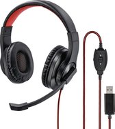 Hama PC-Office-headset "HS-USB400", stereo, zwart