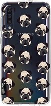 Casetastic Samsung Galaxy A50 (2019) Hoesje - Softcover Hoesje met Design - Pug Trouble Print