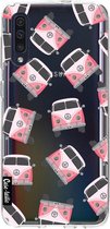 Casetastic Samsung Galaxy A50 (2019) Hoesje - Softcover Hoesje met Design - Little Casetastic Vans Pink Print