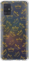 Casetastic Samsung Galaxy A51 (2020) Hoesje - Softcover Hoesje met Design - The Crown Print