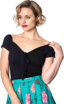 Dancing Days - BOW WOW Top - XL - Zwart