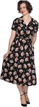 Dancing Days Flare jurk -M- FRUIT DAYS Zwart