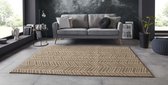 Vloerkleed zig-zag Brick Wall - taupe 80x150 cm