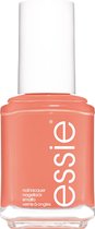 Essie flying solo collectie flying solo limited edition - 678 check into check out - oranje - glanzende nagellak - 13,5 ml
