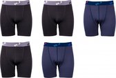 RJ Bodywear Boxer 5-pack: Black & Blue