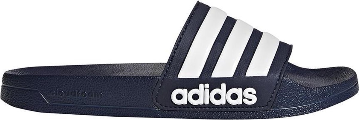 adidas Adilette Shower Heren Slippers - Collegiate Navy/Cloud White/Collegiate Navy - Maat 46