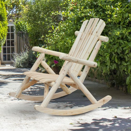 Patch Verbinding verbroken Woud Schommelstoel van massief dennenhout - Landelijke tuin schommelstoel -  Relax tuinstoel... | bol.com